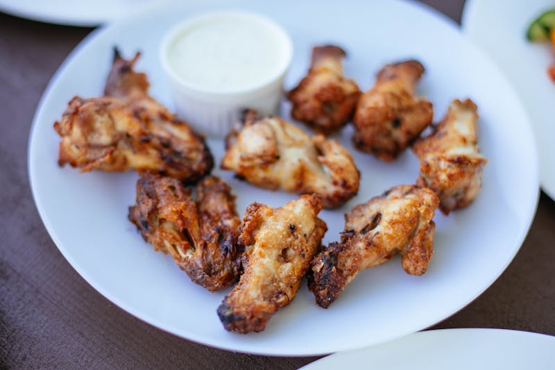 Crispy Wings from Dions restaurant