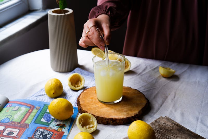 Fresh Lemonade drink from Dions